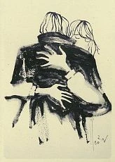 Открытка «Объятие», Максим Савва