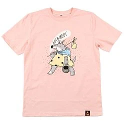 Футболка Barking store «Досвидос», L муж., розовый