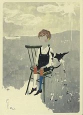 Открытка «Белое каноэ», Максим Савва