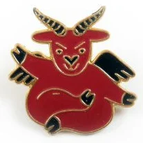 Металлический значок Barking Store «Бафомет»