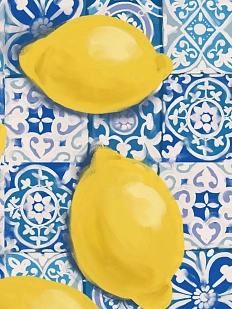 Тетрадь DARI DARI «Лимоны на Азулежу», А5, 40 листов, жёлтый