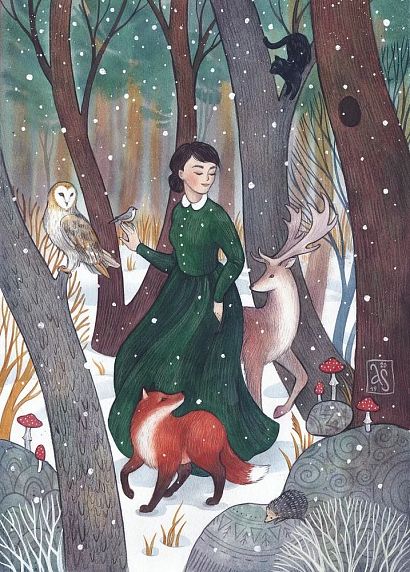 Открытка «Танцы в снегу», Спешилова Анна, фото 1.