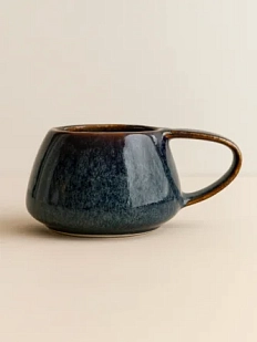 Кружка ручной работы Вулкан VELES «Полночь Волшебства», фарфор, 250 мл