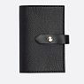 Обложка органайзер для документов с ремешком Kokosina bags, искусственная, чёрный, превью фото 1