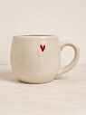 Кружка ручной работы НАДО ЖЕ с подвеской сердечком и росписью «Такса в берете», белая, керамика, 250 мл, превью фото 4