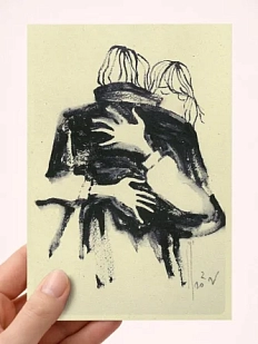 Открытка Максим Савва «Объятие», А6