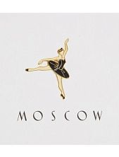 Металлический значок Heart of Moscow «Балерина в черном» серия Москва