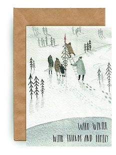 Открытка ЙЕТТИ «Warm winter», А6