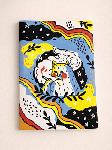 Тетрадь ШКЯ «Котик с сижкой», А5, 40 листов