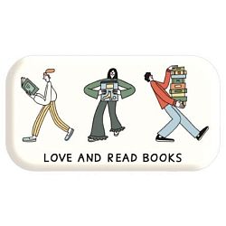 3Д Стикер на телефон «Love and read books», объёмный