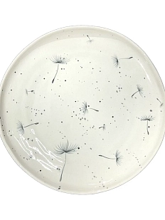 Тарелка ручной работы Верба керамика «Одуванчик», керамика, 24,5 см