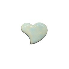 Брошь из керамики «Blue Heart»