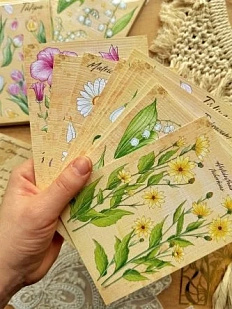 Набор открыток Лавкот «Цветы», А6, 12 шт