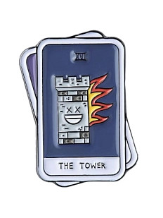 Значок эмалированный «Таро Башня»