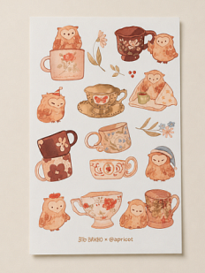 Стикерпак Это важно «Совушки», А5