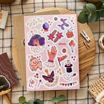 Стикерпак «Цирк», А5, фото 1.