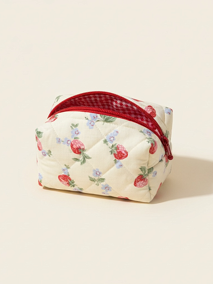 Косметичка ручной работы АМИ (Ami lé sac) «Bebesss», земляника, фото 2.