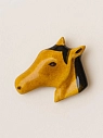 Брошь ручной работы Екатерина Юдо «Лошадь», коричневая, керамика, превью фото 1