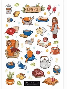 Стикерпак «Хюгге», А5