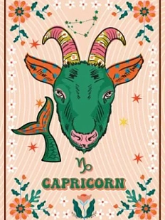 3D Стикер на телефон со знаком зодиака «Козерог», объёмный