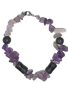 Браслет ручной работы «Аметист»