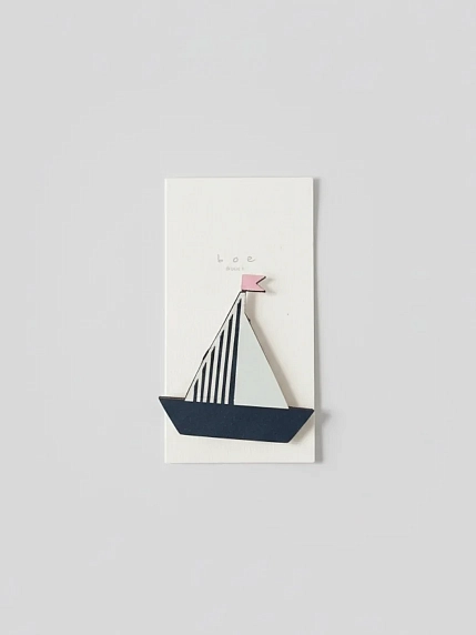 Бирка для подарка ВОЕ «Парус», на прищепке, 4 см, фото 1.