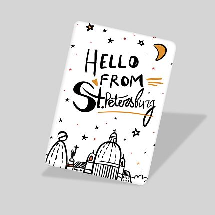Магнит «Hello from St. Petersburg», фото 2.