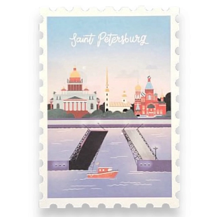Открытка Подписные изделия «Марка. Санкт-Петербург», фото 1.