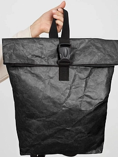Рюкзак Ranzel Bags «Rolly Black», тайвек, чёрный