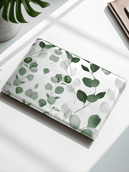 Обложка на студенческий билет «Эвкалипт», экокожа, фото 2.