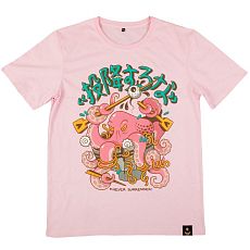 Футболка Barking Store «Never surrender», L жен., розовый