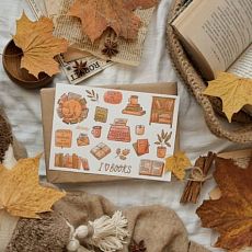 Стикерпак «Books are friends», А5