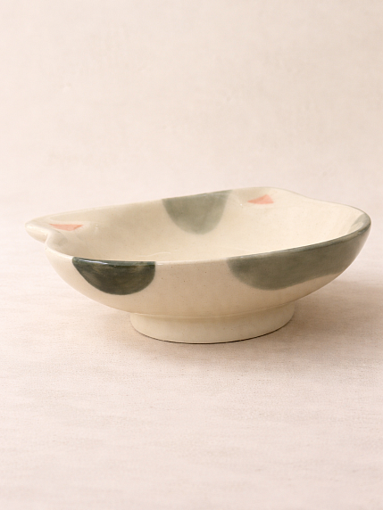 Миска ручной работы Katekeramika «Котик серый» 14,5 см,  полуфарфор, фото 3.