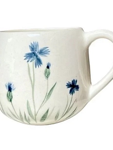 Кружка ручной работы Верба керамика «Васильки», круглая, керамика, 250 мл