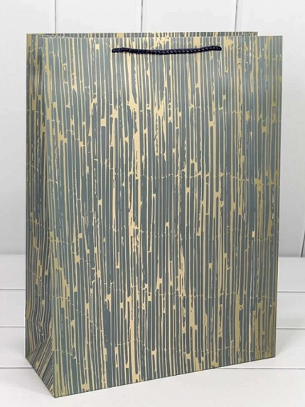 Пакет подарочный «Полосы», 32х45 см, фото 1.
