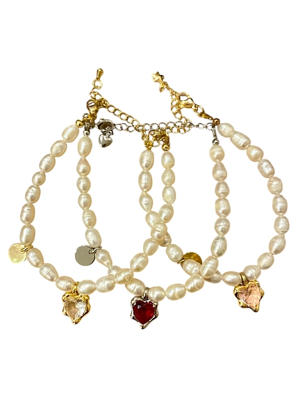 Браслет из натурального речного жемчуга «Ice», фото 4.