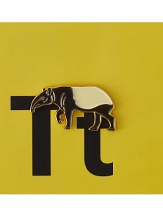 Металлический значок Heart of Moscow «Тапир» серия Зоопарк