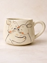 Кружка ручной работы НАДО ЖЕ с росписью «Зайчики», белая, керамика, 300 мл, превью фото 1