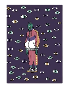 Обложка на паспорт Валя Карнавалова «Инопланетянин», искусственная кожа