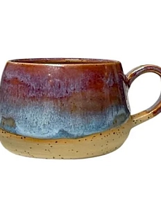 Кружка ручной работы «Лава», фиолетовая, керамика, 250 мл