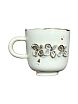 Кружка ручной работы «Золотистые цветочки», фарфор, 180 мл, превью фото 1