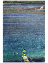 Постер интерьерный Василий Аникин «На пирсе», А4