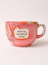 Кружка ручной работы Тата вытворяет/NF ceramics «Всегда выбирай себя», розовая, керамика, 600 мл, превью фото 1