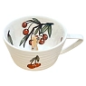 Чашка для чая ручной работы Мадам де Тюль с фигуркой внутри Лиса с вишней, коричневая, фарфор, 250 мл, превью фото 1