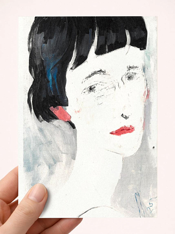 Открытка Максим Савва «Анна Ахматова №1», А6, фото 1.