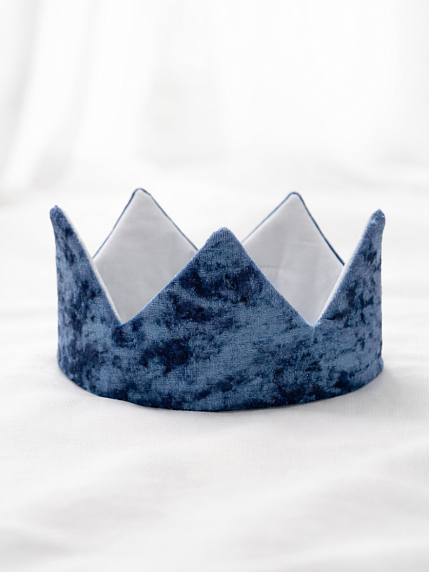 Корона БУКА «Восхищай», бархатная, грозовое облако, фото 1.