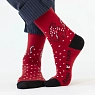 Носки «Леопард имеет повод хулиганить», р-р 38-41, красные, превью фото 1