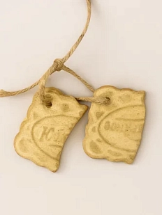 Керамическая подвеска Катя Салденик «Разломленное печенье», 6 см