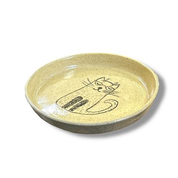 Тарелка ручной работы «Котик», керамика, фото 3.