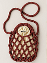 Авоська вязаная ручной работы, винная, превью фото 1